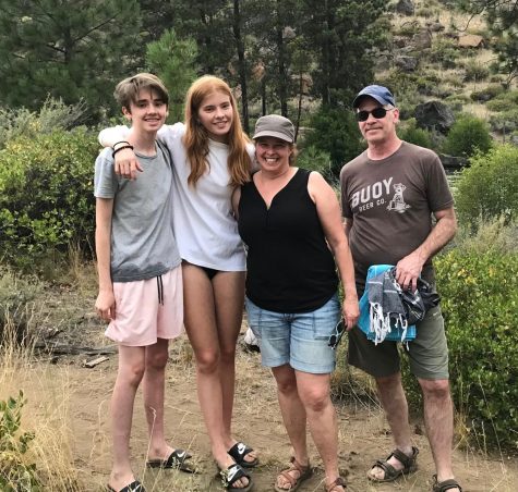 Family members (left to right: Charlie Pine, Macey Pine, Diedra Pine and Harlan Pine) take a trip to The Deshuttes River for vacation. 