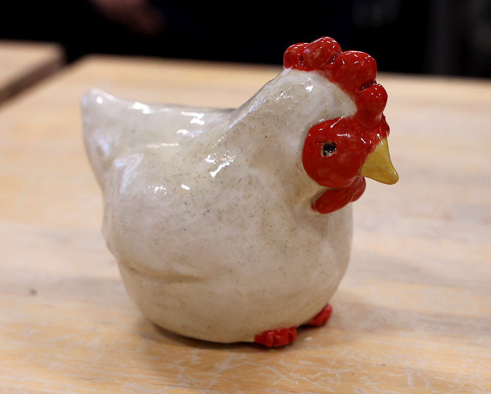 Chicken ceramics photo